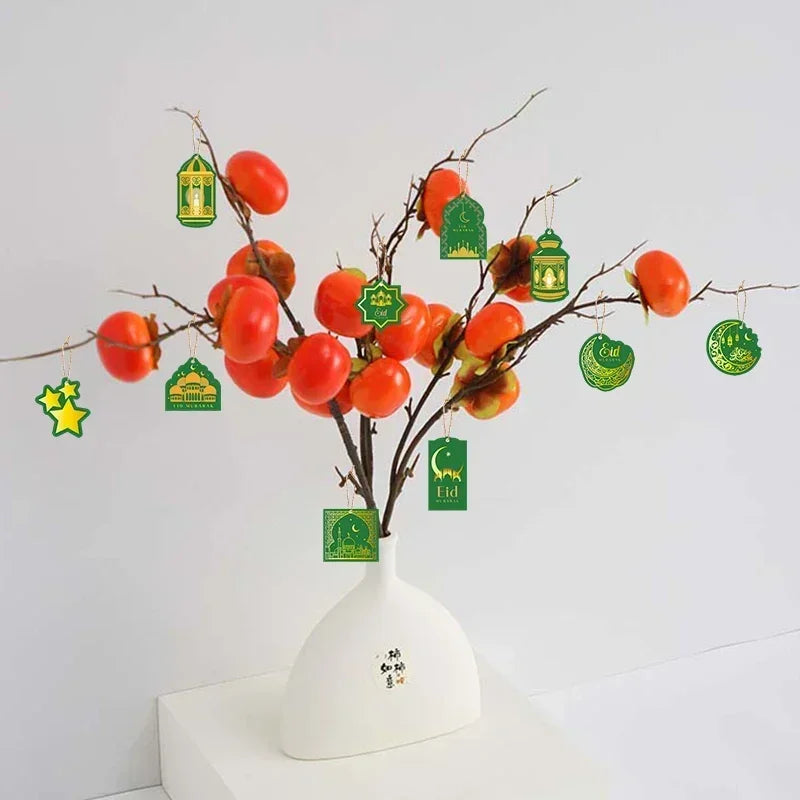 Ramadan Festival Hanging Ornament Moon Stars Castle Design Islamic Muslim Home Decor Party Supplies Mubarak Eid Celebration