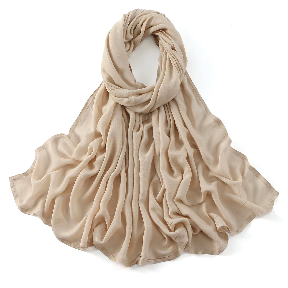 Cotton Rayon Modal Muslim Hijabs For Women Scarf Thin Plain Shawls Femme Musulman Soft Headscarf Islam Turban Headband 185*75CM