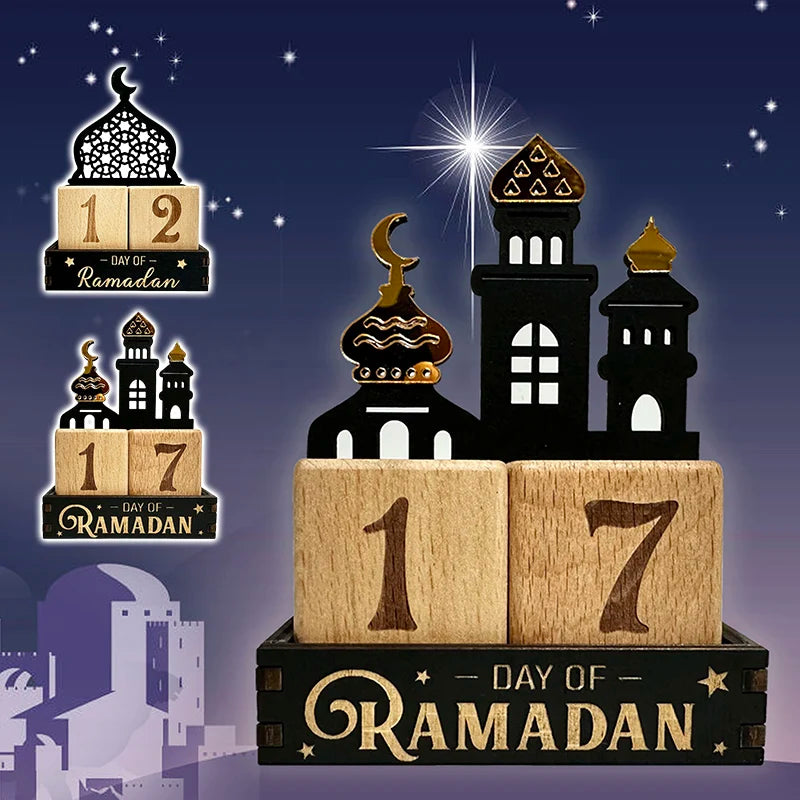 2026 Ramadan Countdown Calendar Eid Mubarak Advent Calendar Desktop Ornaments Islamic Muslim Party Decorations Calendar Gift