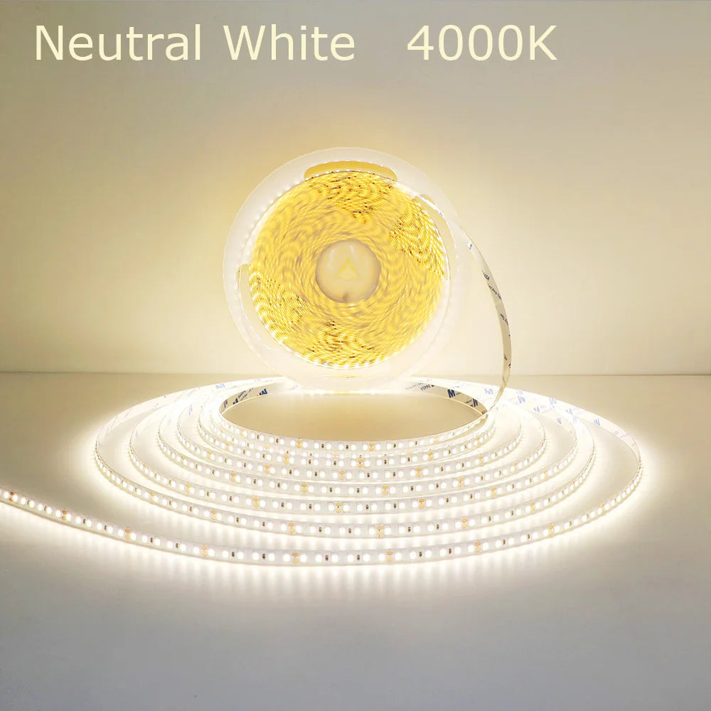CRI90 High Brightness Single Strip 5m 10m 15m 20m 25M 30m LED Strips 24V 12V Light Strip CRI 90 Flexible 20 meters Soft Lamp Bar