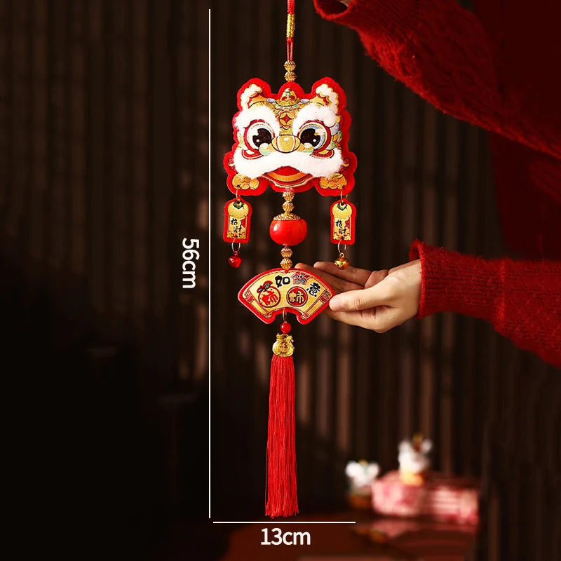 Chinese New Year 2025 Decorations Chinese Spring Festival Hanging Pendant Door Wall Ornament Traditional Chinese Room Decoration