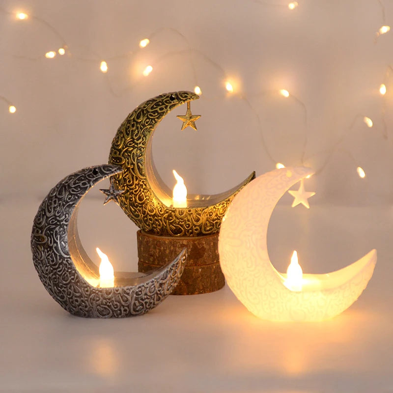 Ramadan Kareem Led Lantern Light Eid Mubarak Ornaments Decoration for Home 2026 Islamic Muslim Party Supplies Eid Al-Fitr Gift