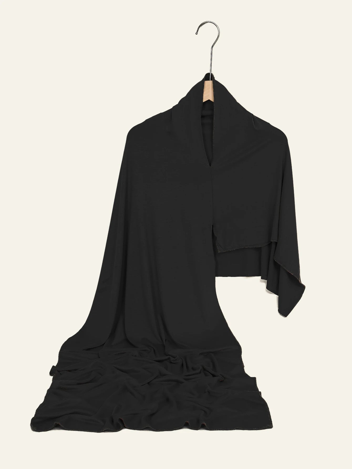 Muslim Premium Jersey Hijab Scarf Women Instant Hijab Unequal Length On Both Sides Easy to Wear Soft Jersey Plain Shawl Wraps