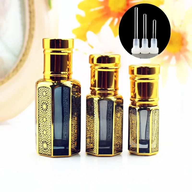 20pcs/lot 3ml 6ml 12ml Glass Perfume Bottle with Stick Colorful Essential Oil Container Bottles Empty Refillable