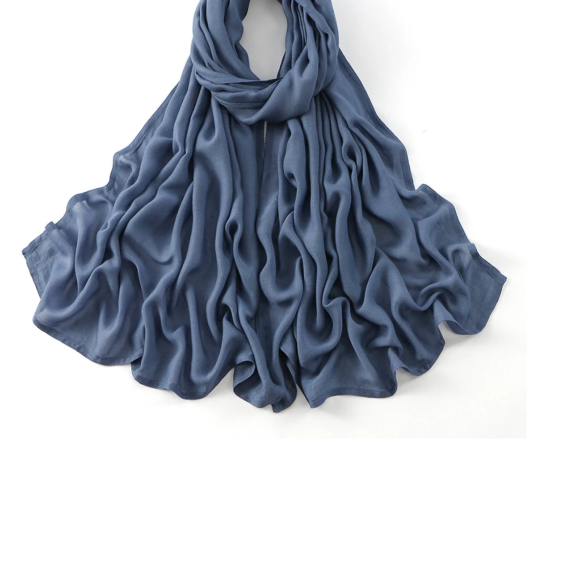 Cotton Rayon Modal Muslim Hijabs For Women Scarf Thin Plain Shawls Femme Musulman Soft Headscarf Islam Turban Headband 185*75CM