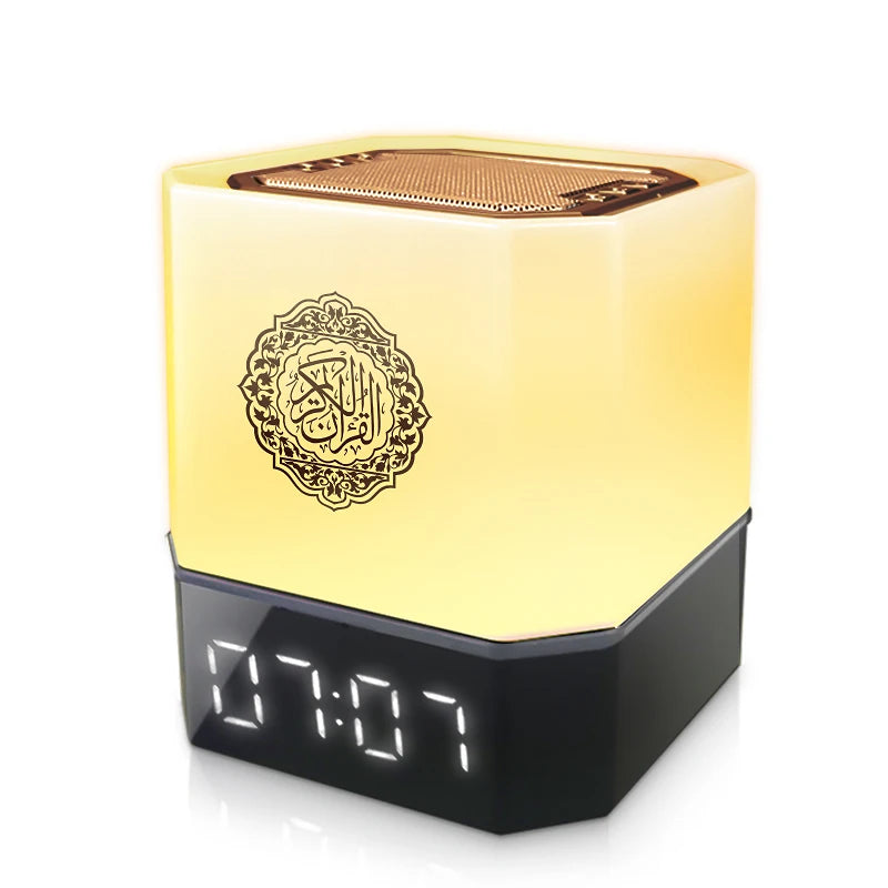 Quran Azan Clock Koran Islamic Muslim Bright Night Light Lamp Holy Bluetooth Speaker Wireless Portable Arab Ramadan Caixa De Som