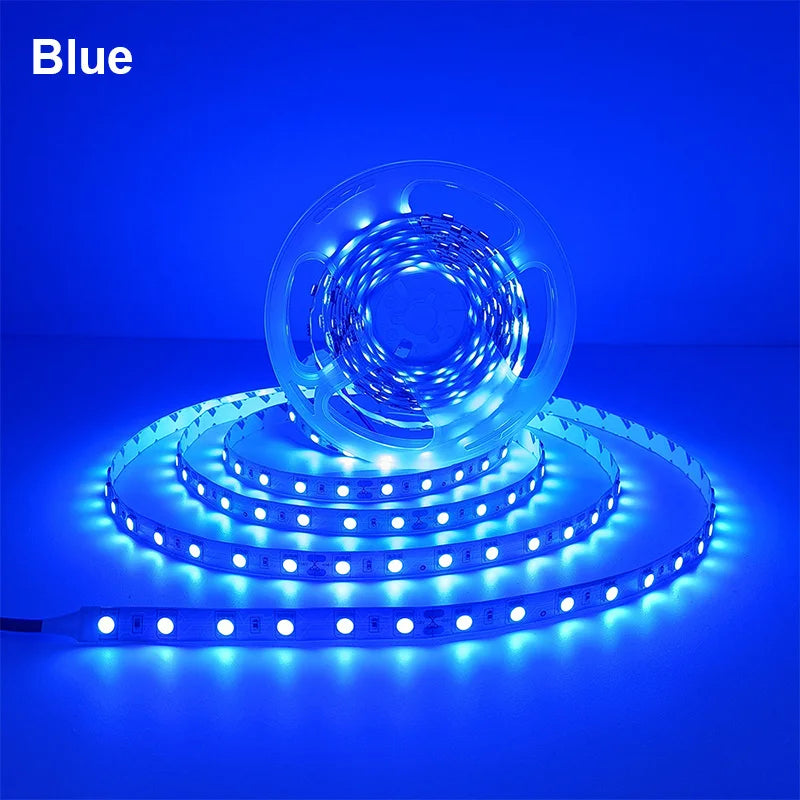 5M 300LEDs Waterproof RGB LED Strip 5050 DC12V 60LEDs/M Flexible Light Belt Led Ribbon Tape Home Decoration 24V RGBW Lamp Strips
