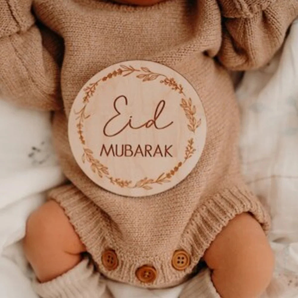 Baby Milestone EID MUBARAK Shooting Baby Bump Newborn My First Ramadan Eid Mubarak Photo Props Newborn New Parent Gift Ideas