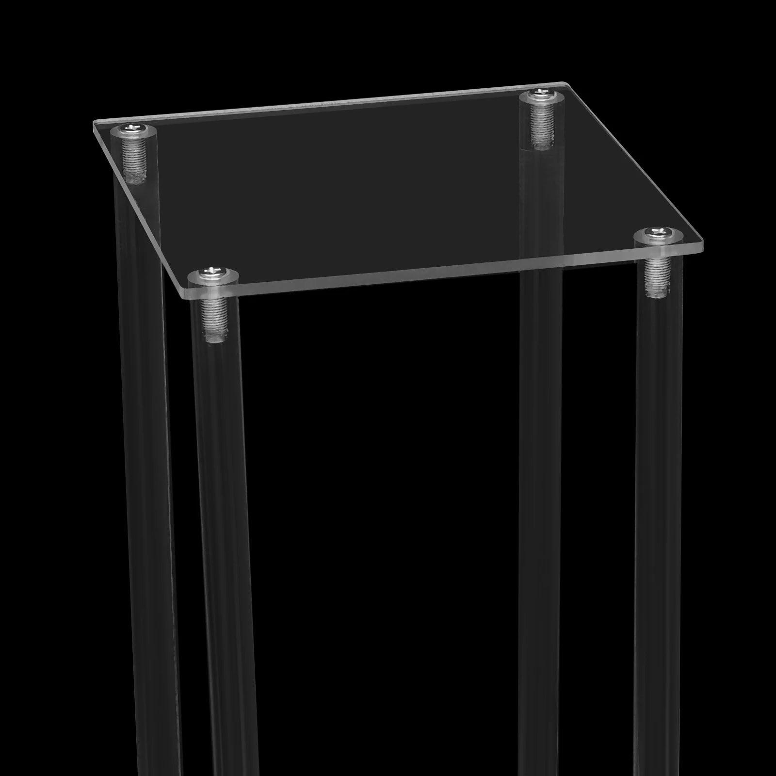 Clear Wedding Geometric Flower Vase Column Stand for Wedding Party Table Centerpiece