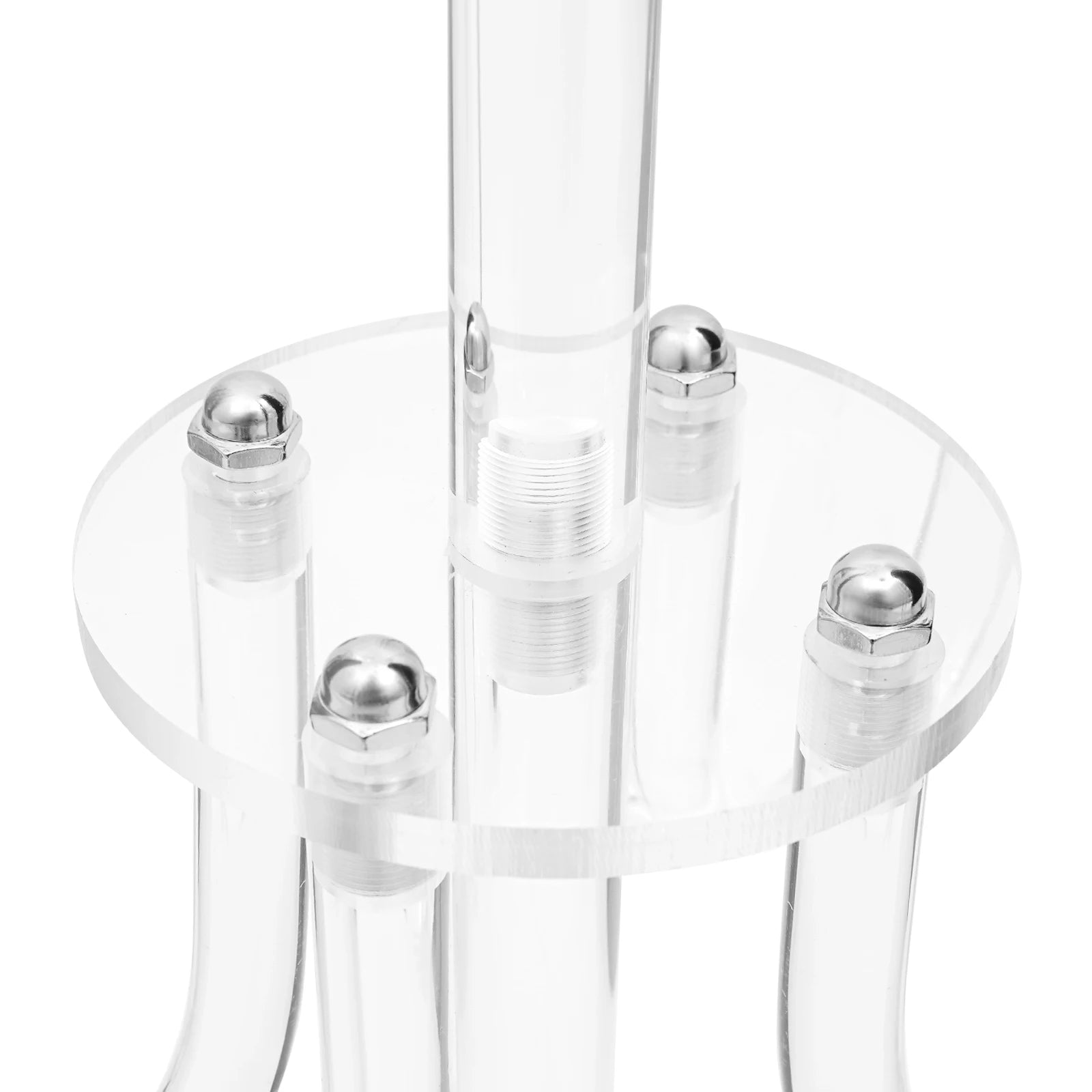 4PCS 4+1 Arms Acrylic Candle Holders  Candelabra Wedding Table Centerpieces Flower Stands Party Candlesticks Decoration