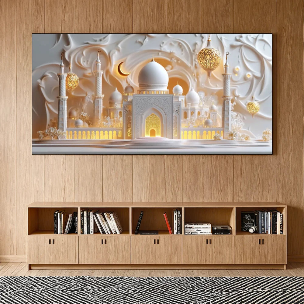 Eid Mubarak Decoration 2025 Ramadan Backdrop Banner Family Room Photo Background Party Decors Home Moon Star Background New In