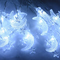 Moon Star Led String Lights EID Mubarak Ramadan Kareem Decoration For Home Islam Muslim Event Party Supplies Eid Al-Fitr Decor