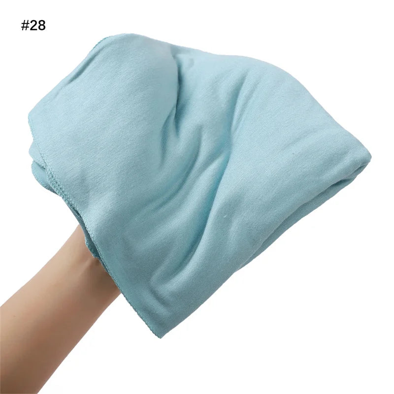 80*180cm Big Size Modal Rayon Cotton Jersey Hijab Scarf Ramadan Long Muslim Shawl Plain Soft Turban Wraps Women Headband