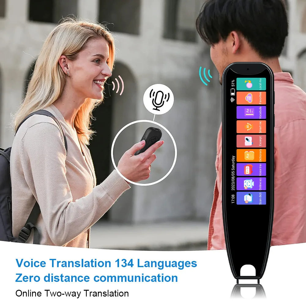 MD22 Voice Translator Pen Offline Scan Reading 134 Language Translation