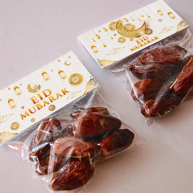 Eid Mubarak Treat Bag Topper Candy Bag Ramadan Decorations For Home 2025 Islamic Muslim Party Decor Ramadan Kareem EID Al Adha