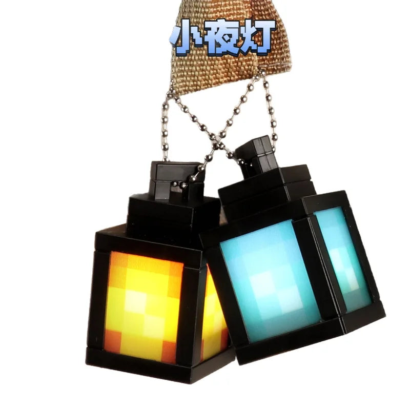 My World Light Lantern Night Light Keychain Usb Rechargeable Battery Game Torch Lights Teen Bedroom Creative Atmosphere Lights