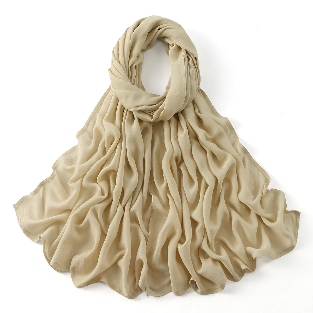 Cotton Rayon Modal Muslim Hijabs For Women Scarf Thin Plain Shawls Femme Musulman Soft Headscarf Islam Turban Headband 185*75CM