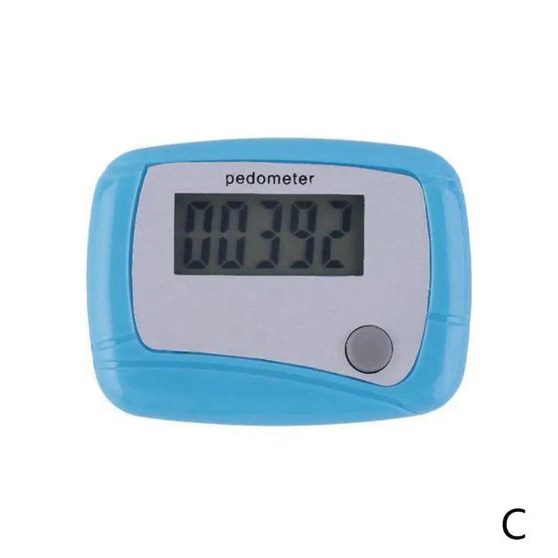 Healthy Sports LCD Pedometer – Step, Calorie & Distance Digital Counter, Pocket Clip