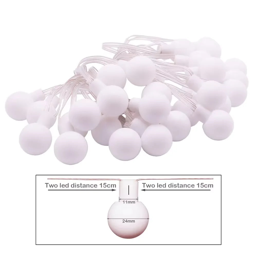 WS2812B Lights Christmas Ball Bubble WS2812 30/60leds/m Addressable led light striping Fairy Lantern lights decorations outdoor