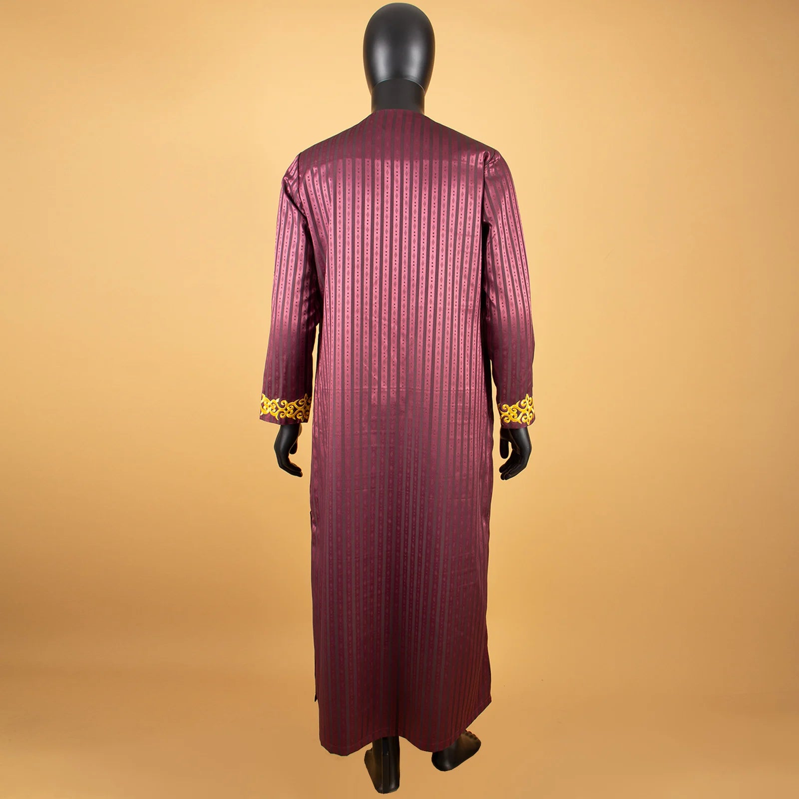 Muslim Jubba for Men Quality Thobe Tailor Made Single Breasted Loose Casual Style Long Robe for Event Wedding