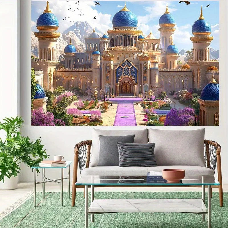 VIKAMA Elegant Eid al Fitr Party Background Banner Islamic Decoration Background Ramadan Culture Arab Night Party Decoration