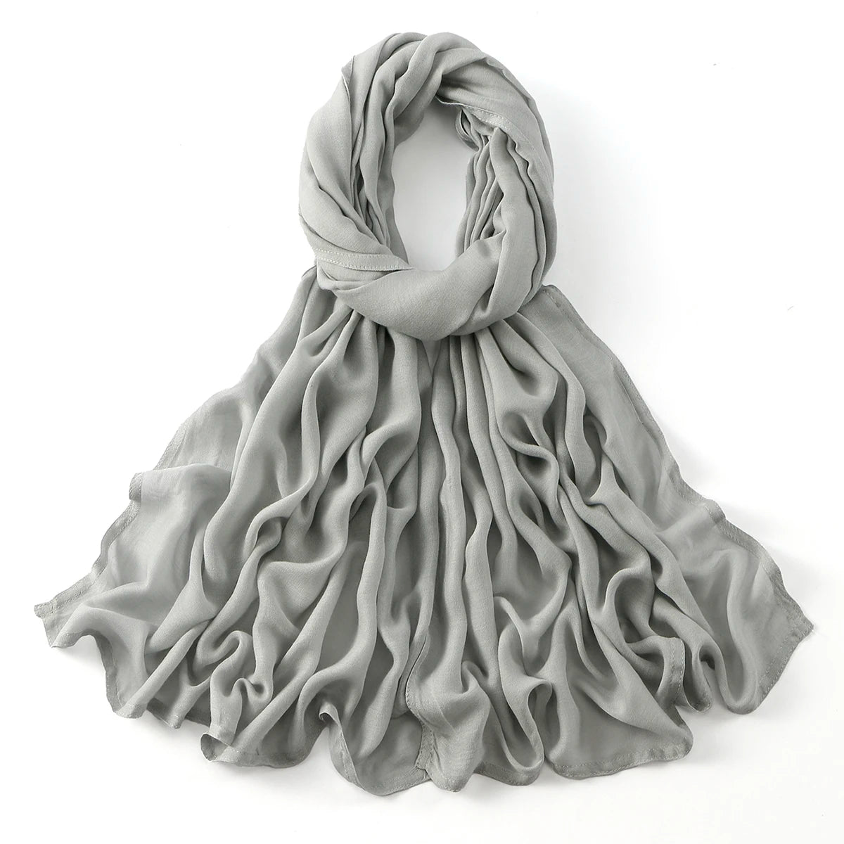 Cotton Rayon Modal Muslim Hijabs For Women Scarf Thin Plain Shawls Femme Musulman Soft Headscarf Islam Turban Headband 185*75CM