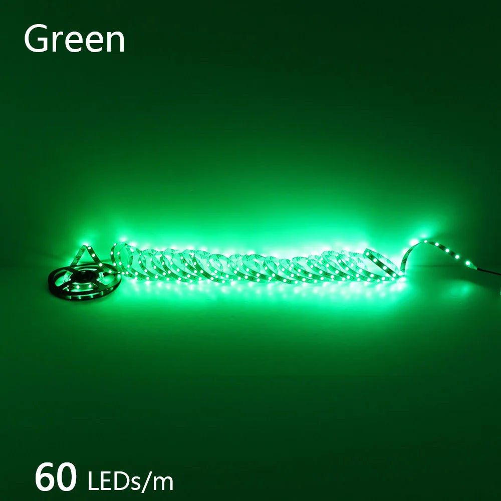 12V 24V LED Strip 2835 120LEDs/m Home Lamp Strip Pink Red Ice Blue Green Golden Yellow Orange Flexible Waterproof Soft Lamp Bar