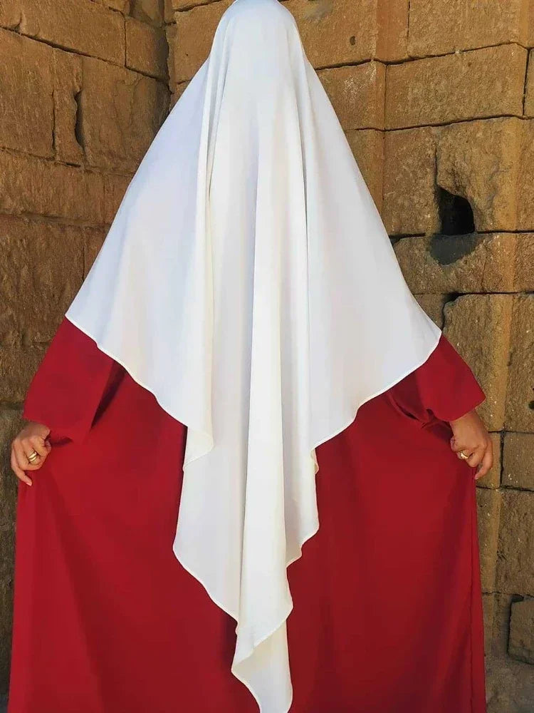 Eid Prayer Garment Hijab Long Khimar Ramdan Muslim Long Headcarf Women One Piece Jubha Islamic Hijabs Musulman Dejellab 2026