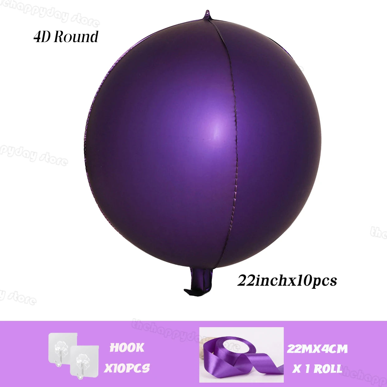 20/10Pcs Hanging 4D Round Foil Balloons 22in Dark Green 4D Round Balloon for Wedding Birthday Xmas Party Helium Air Globos Decor
