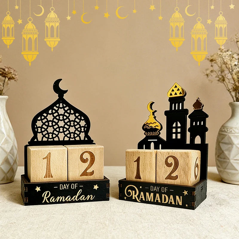 2026 Ramadan Countdown Calendar Eid Mubarak Advent Calendar Desktop Ornaments Islamic Muslim Party Decorations Calendar Gift