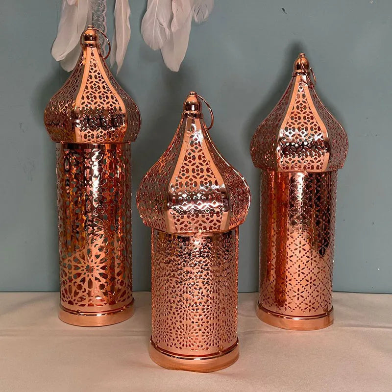 Battery Powered Eid Lights Decorations for Home Masjid Lanterns Ramadan Kareem Mosque LED Night Light Islam Muslim Party Supplie