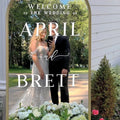 Welcome To Our Wedding Entry Sign Custom Names Vinyl Decal For Mirrors Wedding Decor Custom Welcome Wedding Sign Sticker