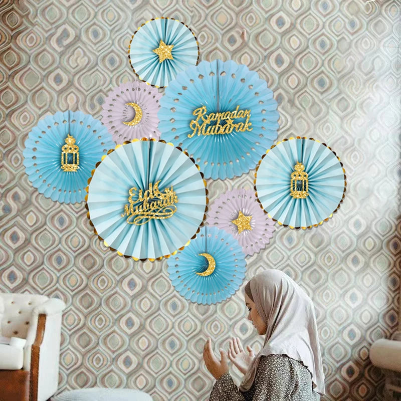 Ramadan Festival Calendar Eid Mubarak Party Wall Decorations Eid Al-Fitr Eid Al-Adha Window Stickers Islamic Festive Decor
