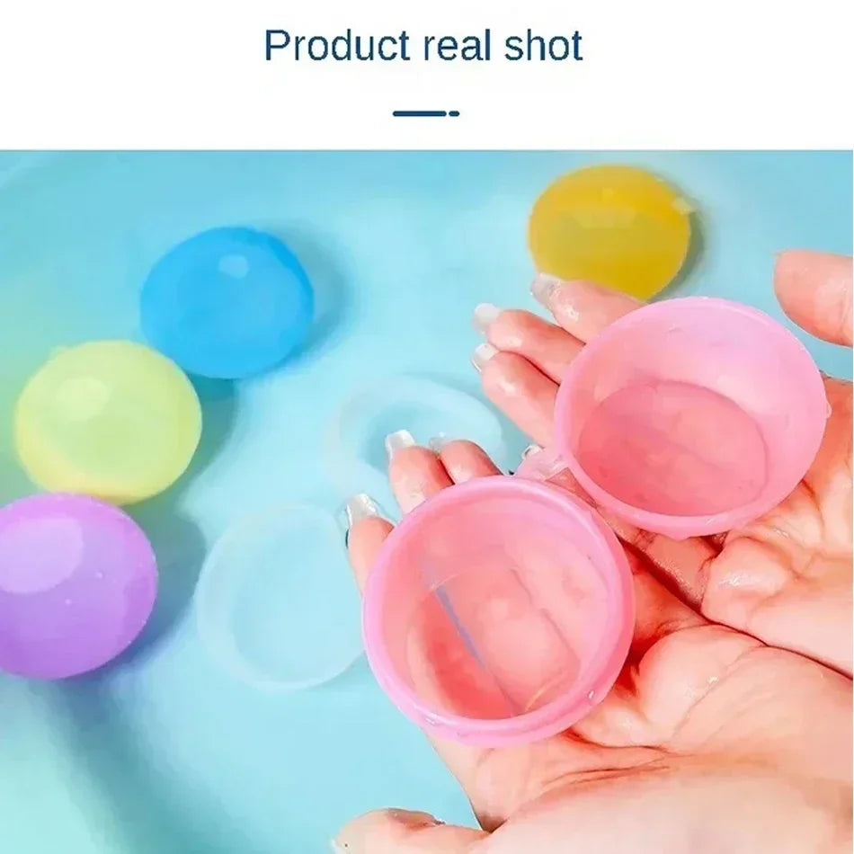 Reusable Water Balloons Toys Quick Fill Self Sealing Water Bomb for Summer Games Children's Adults Outdoor Activities Toy Gifts