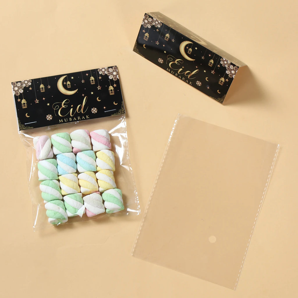 Eid Mubarak Treat Bag Topper Candy Bag Ramadan Decorations For Home 2025 Islamic Muslim Party Decor Ramadan Kareem EID Al Adha