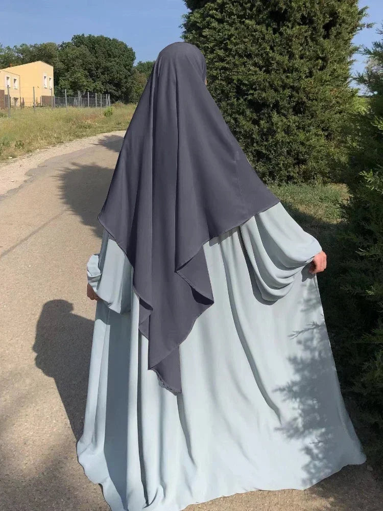 Eid Prayer Garment Hijab Long Khimar Ramdan Muslim Long Headcarf Women One Piece Jubha Islamic Hijabs Musulman Dejellab 2026
