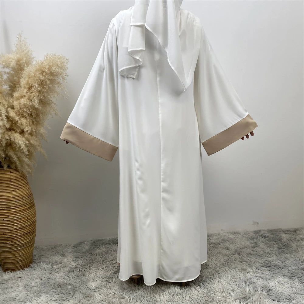 Ramadan Eid Luxury Splicing Two-Piece Style Abaya for Women – Dubai Kaftan Modest Islamic Dress Marocain Femme