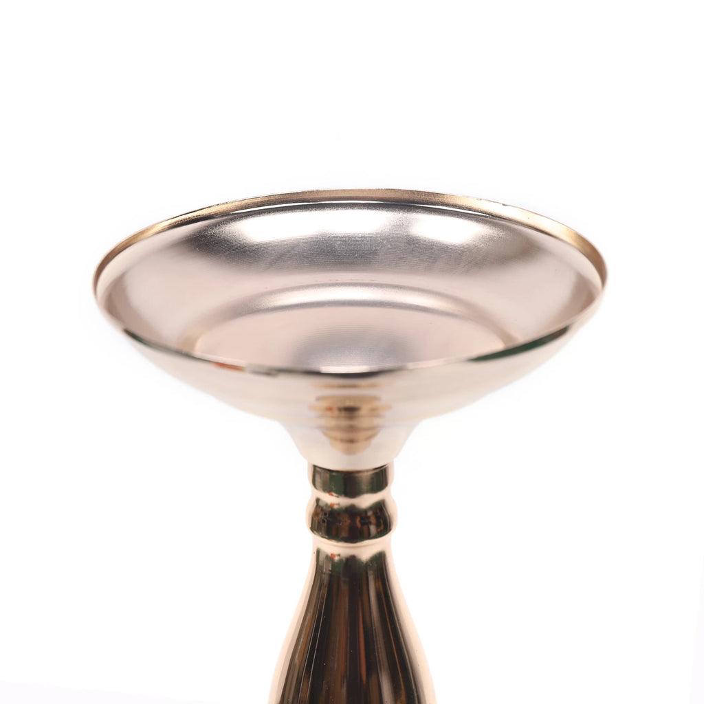 10 Pcs 19.5" Tall Gold Candelabra Candle Holder Table Centerpiece Stand Pillar Candlestick Candle Holder Stand for Wedding Party