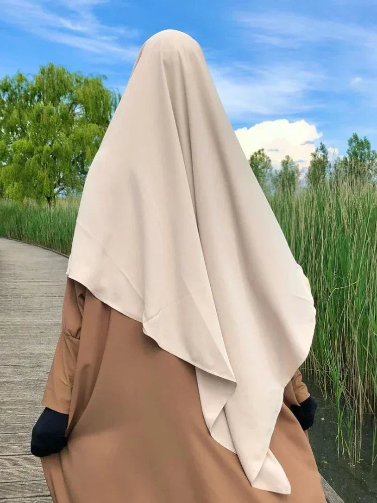 Eid Prayer Garment Hijab Long Khimar Ramdan Muslim Long Headcarf Women One Piece Jubha Islamic Hijabs Musulman Dejellab 2026
