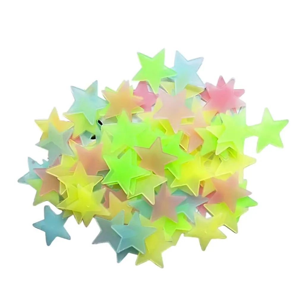 1Set 3D Bubble Stars Moon Dots Self-adhesive Luminous Wall Sticker Kids Bedroom DIY Decal Glow In Dark Fluorescent Decoration