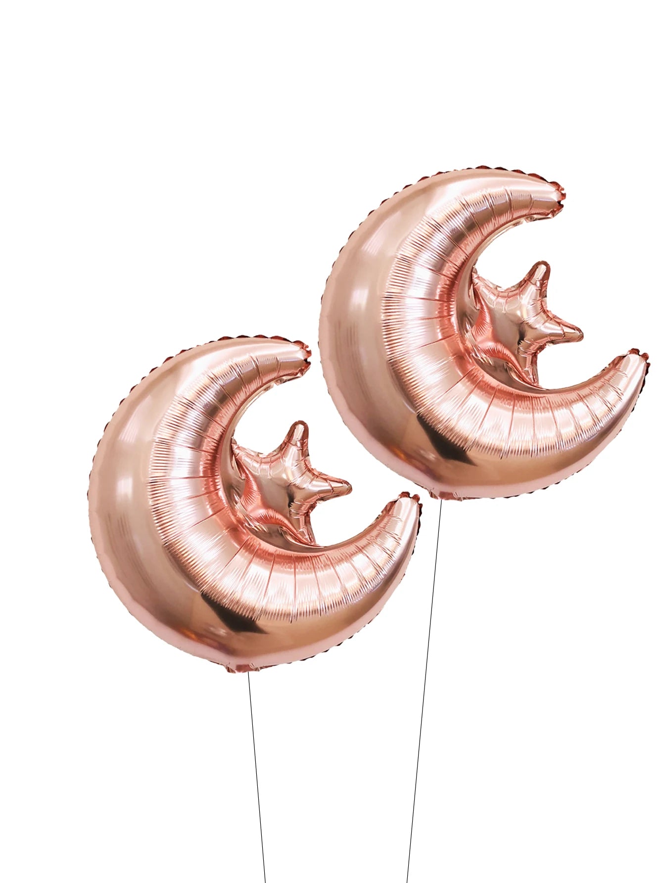 2pcs Ramadan Star Moon Balloons Ramadan kareem decor Eid Mubarak Decorations Eid al-Fitr Eid Al Adha