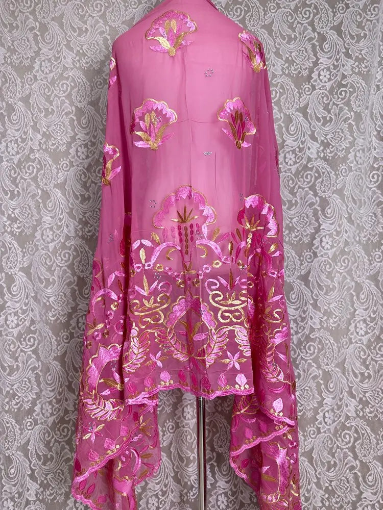 3D Stone New Dubai Scarf For Muslim Women African voile stone big Hijab Islam Hijab Pashmina Turban Headscarf Embroidery Shawls