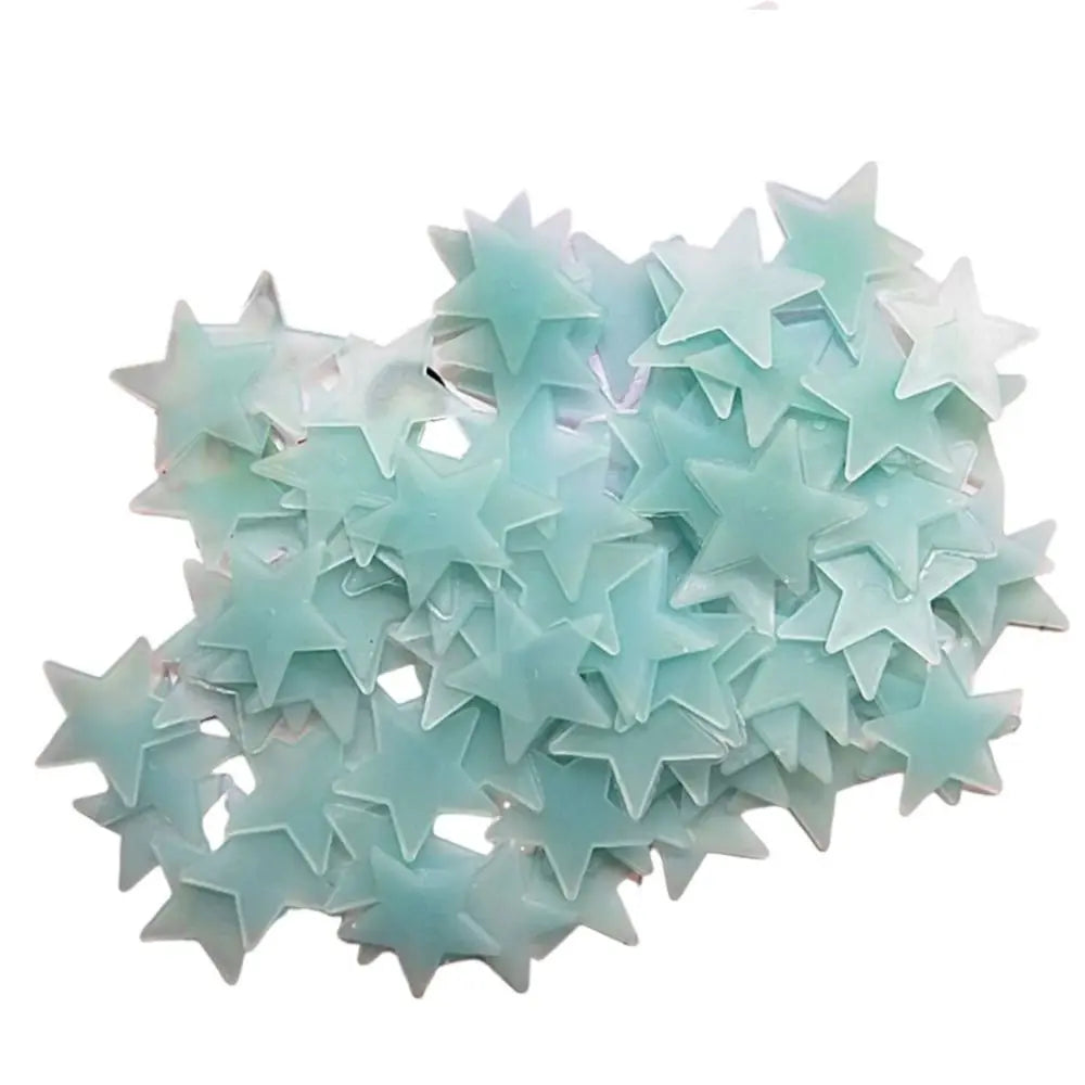 1Set 3D Bubble Stars Moon Dots Self-adhesive Luminous Wall Sticker Kids Bedroom DIY Decal Glow In Dark Fluorescent Decoration