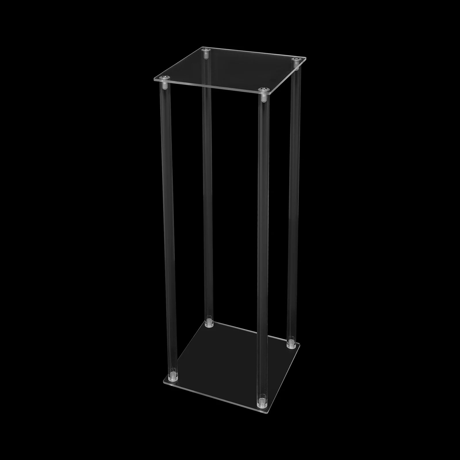 10Pcs Clear Acrylic Flower Stands Rectangular Flower Display Stand Acrylic Wedding Flower Stand 20x20x60cm