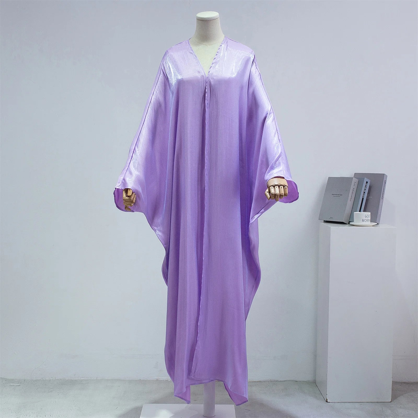 Muslim One-Piece Prayer Abaya for Women – Smocking Sleeve Kaftan Jilbab Cardigan Coat Islamic Robe Dubai Turkish Style