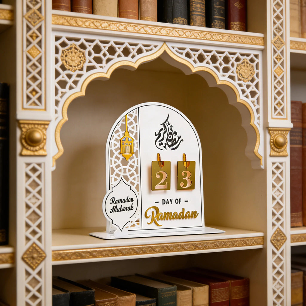 Acrylic Ramadan Advent Calendar 2025 Eid Mubarak Countdown Calendar Islamic Muslim Festival Party Gifts Home Decoration Ornament