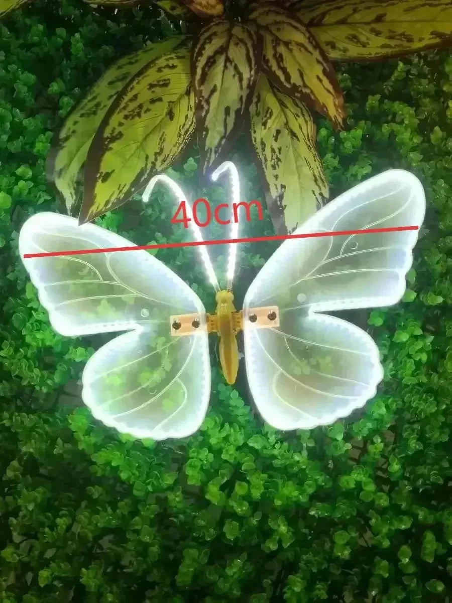 1pcs LED Outdoor Simulation Dynamic Static Butterfly Lights for Festival Home Decor Holiday Party DIY Decorations