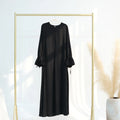Ramadan Arabic Muslim Women Modest Dress 2025 Elegant Dubai Plain Abaya Islamic Church Clothing Fashion Loose Turkey Solid Robe