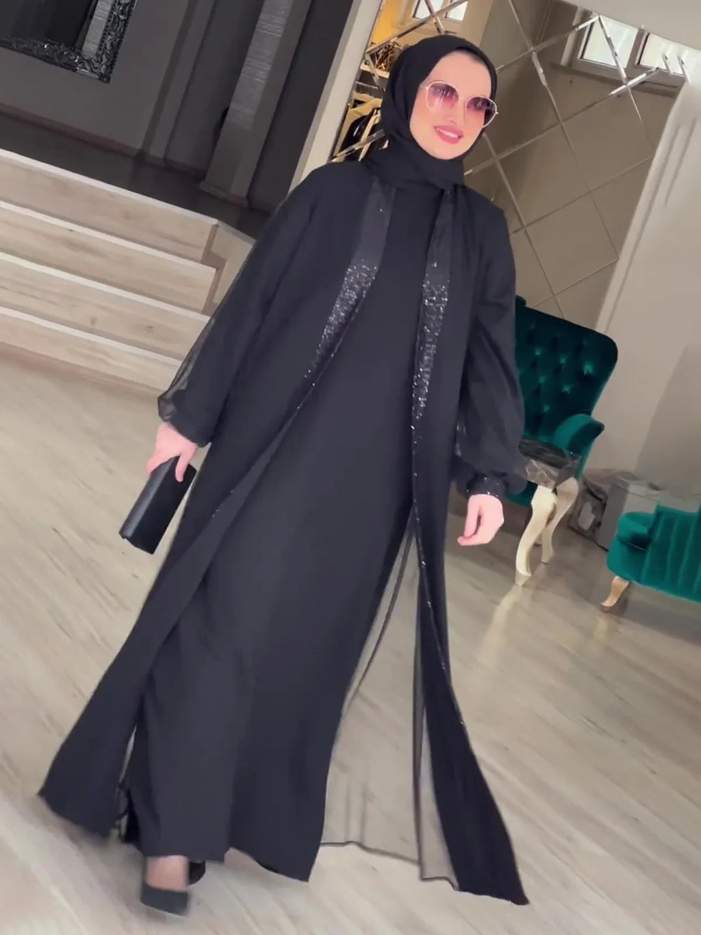 2024 Muslim Modest Women Dress – Eid & Ramadan Jalabiya Kaftan Robe