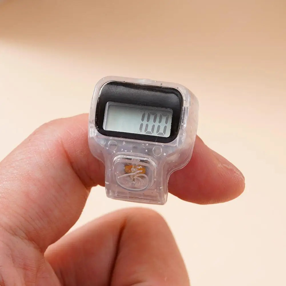Finger Counter W/ Islamic Tasbih Digital LED Electronic Handheld Tally Counter, Finger Counter Resettable Clicker, Battery Included